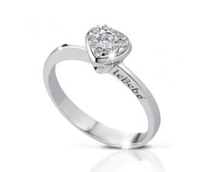 Le Bebè Anello Cuore Gli Amori Bimba In Oro Bianco E Diamanti Lbb116