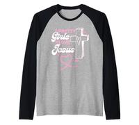 Le belle ragazze amano Gesù Cristo Re dell'amore Fede cristiana Maglia con Maniche Raglan