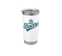 Le Beurre - Burro con scritta in francese "Baking Humoris" Bicchiere termico in acciaio inox doppia parete