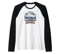 Le Bianche scogliere di Dover Gateway Verso l'Inghilterra Maglia con Maniche Raglan