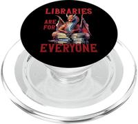 Le biblioteche sono per tutti Dragon Book Reader Bibliotecario PopSockets PopGrip per MagSafe