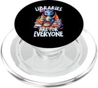 Le biblioteche sono per tutti Dragon Book Reader Bibliotecario PopSockets PopGrip per MagSafe