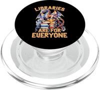 Le biblioteche sono per tutti Dragon Book Reader Bibliotecario PopSockets PopGrip per MagSafe