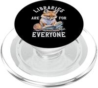 Le biblioteche sono per tutti Fox Book Reader Bibliotecario PopSockets PopGrip per MagSafe