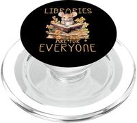 Le biblioteche sono per tutti Mouse Book Reader Bibliotecario PopSockets PopGrip per MagSafe