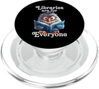 Le biblioteche sono per tutti Owl Book Reader Bibliotecario PopSockets PopGrip per MagSafe