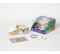 Le bol ramen de l'esprit renard Kitsune: Coffret avec un bol et son couvercle, un livre de 10 recettes, une cuillière décorée