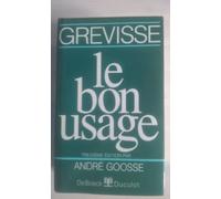Le bon usage: Grammaire française