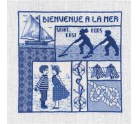Le Bonheur des Dames kit punto croce "Benvenuti al mare", contato, fai da te, 17