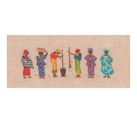 Le Bonheur des Dames Petit Point Kit punto croce "Donne africane", contato, 24x8