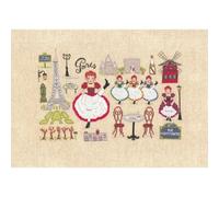 Le Bonheur des Dames Set per punto croce, motivo: Hello Paris