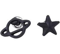 Le Borchie vuote di Saturno in Orecchini Neri da Donna creano Una Perforazione in Un Bellissimo Spazio Vintage Convenient And Attractive