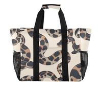 Le borse di utilità minimaliste del pitone della palla comprimibili con la borsa di totalizzatore della tela delle tasche per la spiaggia, Palla Python Minimalist, 1 size, Moda
