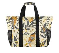 Le borse scandinave di utilità di vacanza delle azioni della quaglia pieghevoli con le tasche con la borsa di totalizzatore, Vacanze scandinave di quaglie, 1 size, Moda