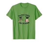 Le Borse sotto Sono er Fashionista Eye Humor Maglietta, Uomo, Erba, L