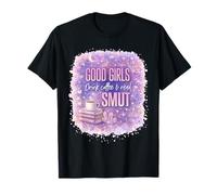 Le Brave Ragazze bevono caffè e leggono Smut Pastel Galaxy Book Lover Maglietta