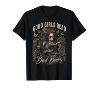 Le Brave Ragazze leggono Libri Cattivi Gothic Reader Funny Classic Maglietta