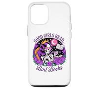 Le brave ragazze leggono libri sporchi Skeleton Reading Dark Academia Custodia per iPhone 12/12 Pro