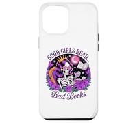 Le brave ragazze leggono libri sporchi Skeleton Reading Dark Academia Custodia per iPhone 12 Pro Max