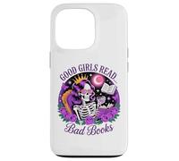 Le brave ragazze leggono libri sporchi Skeleton Reading Dark Academia Custodia per iPhone 13 Pro