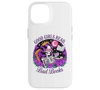 Le brave ragazze leggono libri sporchi Skeleton Reading Dark Academia Custodia per iPhone 14