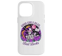 Le brave ragazze leggono libri sporchi Skeleton Reading Dark Academia Custodia per iPhone 14 Pro Max