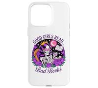 Le brave ragazze leggono libri sporchi Skeleton Reading Dark Academia Custodia per iPhone 15 Pro Max