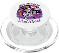 Le brave ragazze leggono libri sporchi Skeleton Reading Dark Academia PopSockets PopGrip per MagSafe