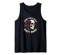 Le brave ragazze leggono libri sporchi Smut Reader Dark Romance Skull Canotta