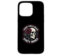 Le brave ragazze leggono libri sporchi Smut Reader Dark Romance Skull Custodia per iPhone 15 Pro Max