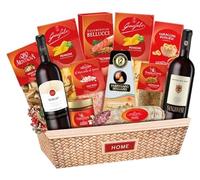 Le Cadeau Cesto di Natale Gran Dispensa, Vini, Salame Senfter, Cotechino, Lenticchie, Aceto Balsamico, Pennoni, Funghi Porcini, Sale Rosa, Tarallini, 13 Prodotti