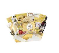 Le Cadeau Cesto di Natale London, Panettone, Vino Negroamaro, Parmigiano, Salame Senfter, Specialità Gastronomiche Italiane, 16 Prodotti