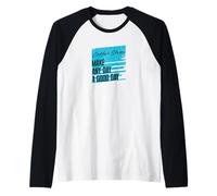 Le caffetterie rendono ogni giorno un buon giorno drogato di caffeina Java Maglia con Maniche Raglan