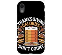 Le calorie del Ringraziamento non contano il Ringraziamento Custodia per iPhone XR