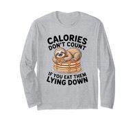Le Calorie Divertenti dei Pancake di Bradipo Non contano Quando Si è sdraiati Maglia a Manica