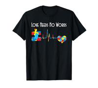 Le camicie per l'autismo Love Needs No Words supportano la mamma dei bambini autistici Maglietta