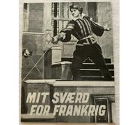 Le capitan Jean Marais Bourvil Elsa Martinelli Vintage 1960 Danish Movie Program