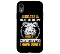 Le capre mi rendono felici, ecco perché ho le capre Custodia per iPhone XR