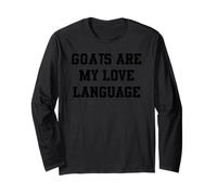 Le capre Sono la mia Lingua d'Amore Maglia a Manica