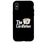 Le carte del gioco del poker della carta-padre che giocano il giocatore d'azzardo Custodia per iPhone X/XS