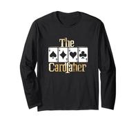 Le carte del gioco del poker della carta-padre che giocano il giocatore d'azzardo Maglia a Manica