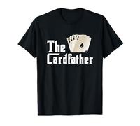 Le Carte del Gioco del Poker della Carta-Padre Che Giocano Il Giocatore D'Azzardo Maglietta