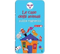 Le case degli animali. Puzzle magnetico