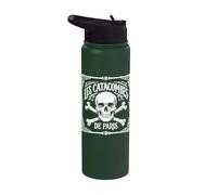 Le catacombe di Parigi Teschio e Ossa Incrociate Stainless Steel Insulated Water Bottle