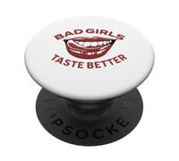 Le cattive ragazze hanno un sapore migliore ragazza tatuata Le cattive ragazze hanno un sapore migliore PopSockets PopGrip Adesivo