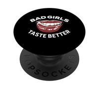 Le cattive ragazze hanno un sapore migliore ragazza tatuata Le cattive ragazze hanno un sapore migliore PopSockets PopGrip Adesivo