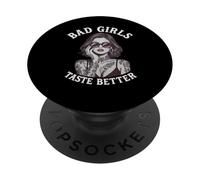 Le cattive ragazze hanno un sapore migliore ragazza tatuata Le cattive ragazze hanno un sapore migliore PopSockets PopGrip Adesivo