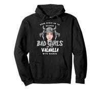 Le Cattive Ragazze vichinghe Vanno a Valhalla con Ragnar Nordic Felpa con Cappuccio
