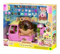 SYLVANIAN FAMILIES - Il carrello di ciambelle - Set 1 statuetta e +30 accessori - Immergiti nell'universo della famiglia Sylvanian - Figure in miniatura - Giocattolo per bambini 3 anni e + - 5808
