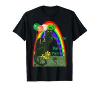 Le Chat Noir De La St Patricks Day Fun Maglietta